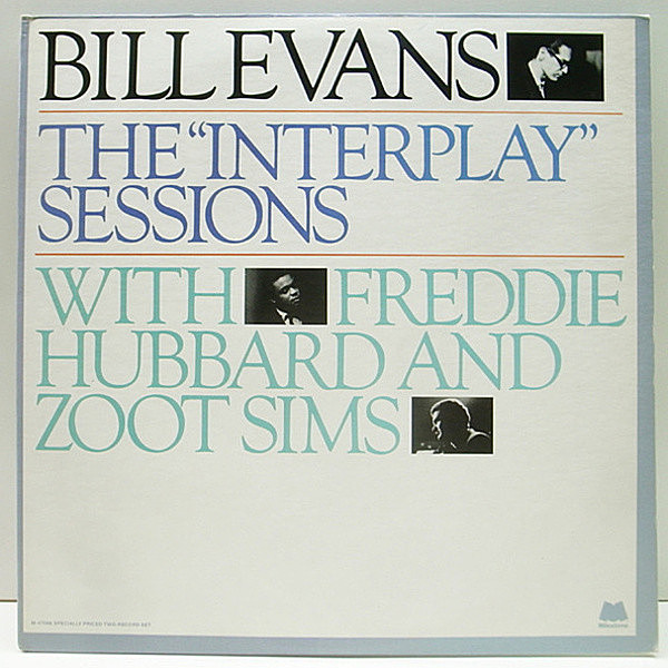 レコードメイン画像：Zoot Sims参加の未発表音源 (本LP初リリース) 収録盤 2LP 美品 BILL EVANS The Interplay Sessions ('82 Milestone) Previously Unissued