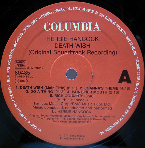 HERBIE HANCOCK / Death Wish (LP) / Columbia | WAXPEND RECORDS