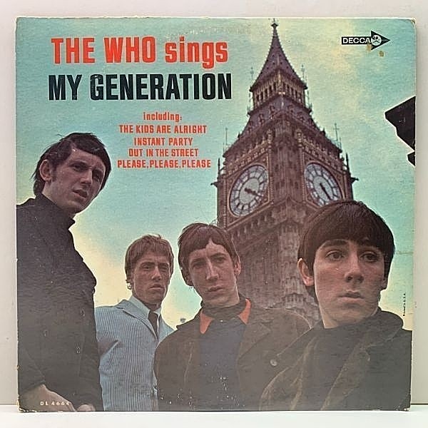 レコードメイン画像：レア【MONO】美再生!! USオリジナル THE WHO My Generation ('66 Decca) 12曲INC. 1st デビュー 米モノラル 初回プレス LP