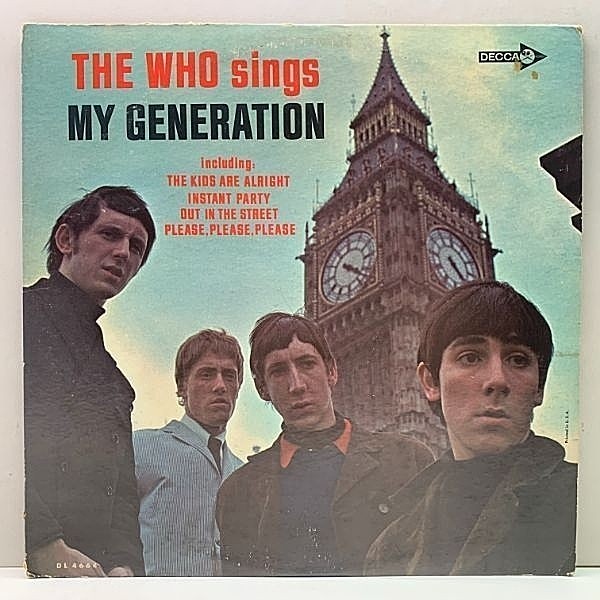 ザ フー 名盤 レコード マイジェネレーション USオリジナル盤 ザ・フー/デビューアルバムUS盤☆THE WHO-『MY GENERATION
