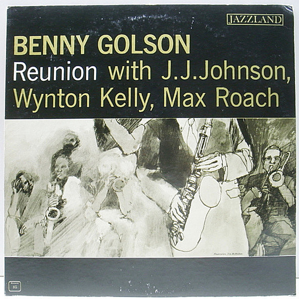 レコードメイン画像：良好品!! MONO 深溝 BENNY GOLSON Reunion (Jazzland JLP 85) Modern Touch | KENNY DORHAM, WYNTON KELLY, PAUL CHAMBERS ほか