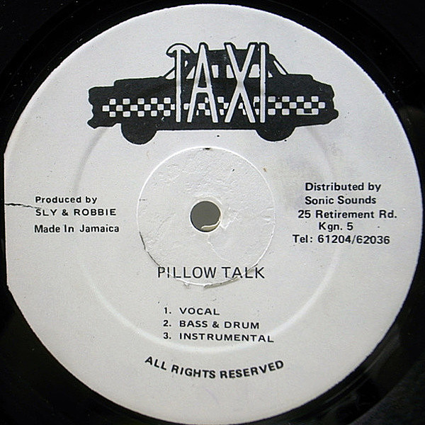 レコードメイン画像：SYLVIA ROBINSON カヴァー！12インチ JAMAICA オリジナル KAREN SMITH Pillow Talk (Taxi) インスト・ヴァージョン 収録 SLY & ROBBIE