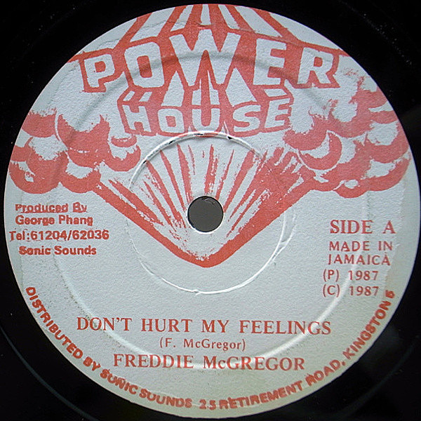 レコードメイン画像：良盤!! 12インチ JAMAICAオリジナル FREDDIE MCGREGOR Don't Hurt My Feelings ('87 Power House) DANCEHALL フレディ・マクレガー 45RPM.