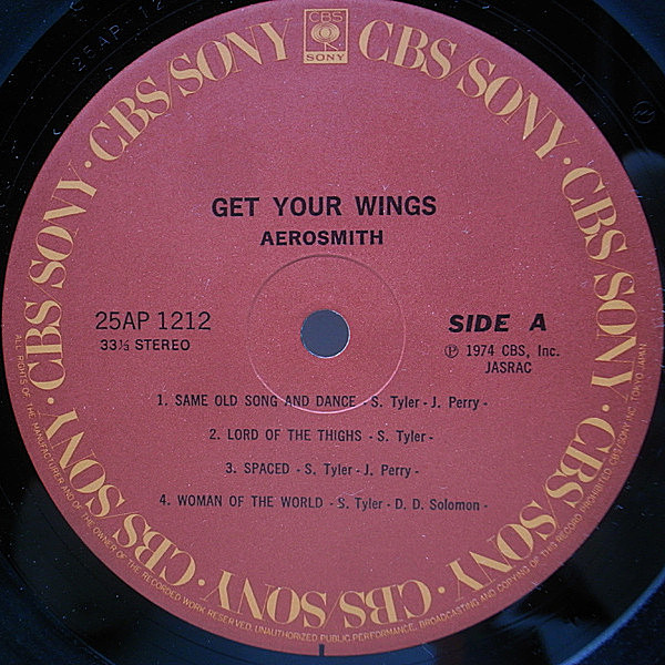 AEROSMITH / Get Your Wings (LP) / CBS・Sony | WAXPEND RECORDS