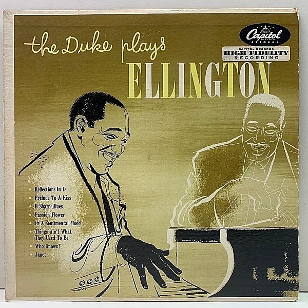 レコードメイン画像：【エリントンのトリオ演奏が聴ける人気盤】良好!! 10'' FLAT 原盤 オリジナル DUKE ELLINGTON The Duke Plays Ellington (Capitol H 477)