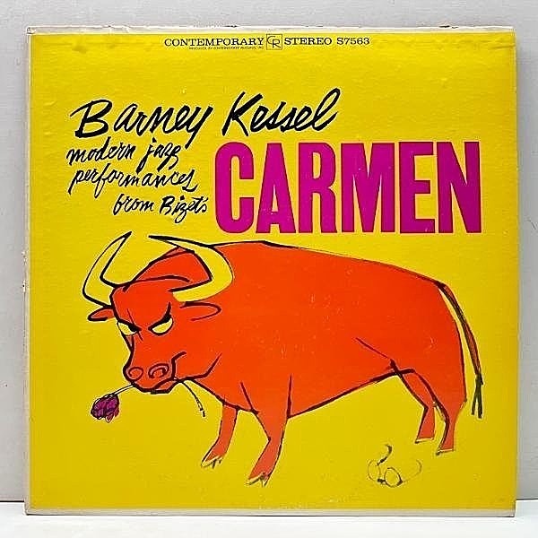 レコードメイン画像：美盤!! 初版 黒ツヤ USオリジナル BARNEY KESSEL Carmen ('59 Contemporary) バーニー・ケッセルの異色作 w/ Andre Previn, Shelly Manne