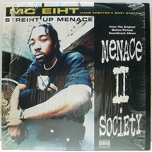 レコードメイン画像：シュリンク美品!! USオリジナル MC EIHT Streiht Up Menace ('93 Jive) 映画『Menace II Society』DJ SLIP ウェッサイ・クラシック！