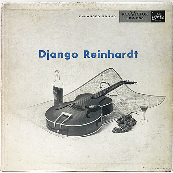 レコードメイン画像：美盤!! MONO 初版 ニッパー 銀文字 深溝 USオリジナル DJANGO REINHARDT In Memoriam 1908-1954 (RCA LPM-1100) ジャンゴ・ラインハルト LP