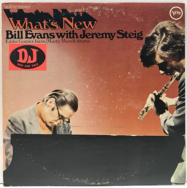 ジャズ【BILL EVANS・what's new】US盤オリジナル Bill Evans with Jeremy Steig / What's New(LP) / Verve 1969