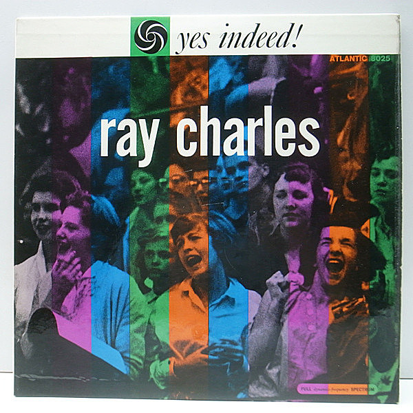 レコードメイン画像：良好品!! MONO 初版 黒銀ラベル 深溝 RAY CHARLES Yes Indeed! (Atlantic 8025) 初期のブルージーな名演／シングル集 モノラル LP