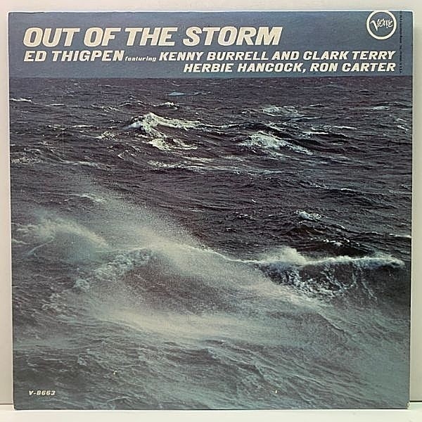 レコードメイン画像：美品【VANGELDER刻印 MONO】USオリジナル ED THIGPEN Out Of The Storm ('66 Verve) w./Herbie Hancock, Kenny Burrell, Ron Carter