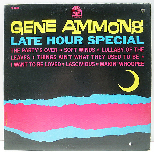 レコードメイン画像：良好!! VANGELDER刻印あり GENE AMMONS Late Hour Special (Prestige PR 7287) エラー!? MONO & STEREO | Clark Terry, George Duvivier