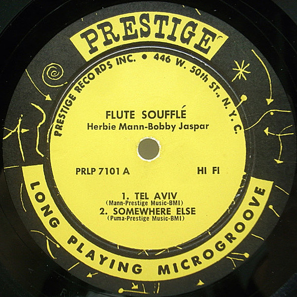 HERBIE MANN / BOBBY JASPAR / Flute Souffle (LP) / Prestige