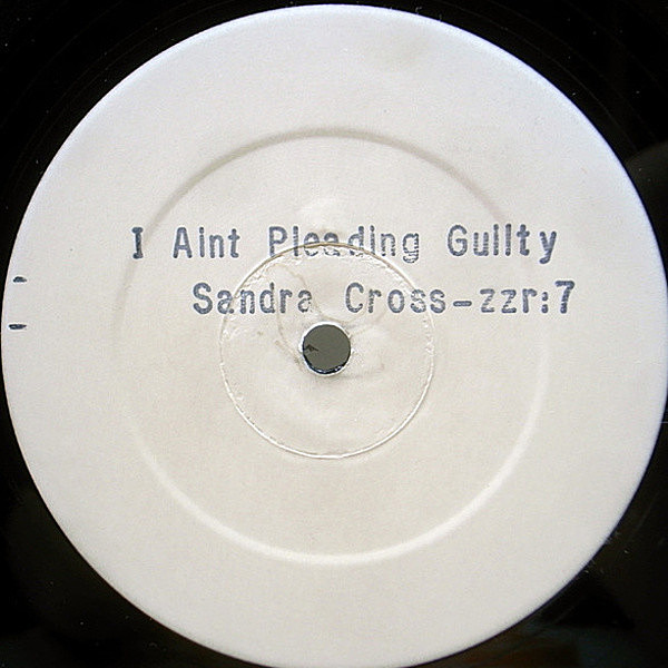 レコードメイン画像：良品!! UK 12インチ SANDRA CROSS I Ain't Pleading Guilty ('90) ラヴァーズロック 抜群のインスト・テイク収録 サンドラ・クロス 45RPM.