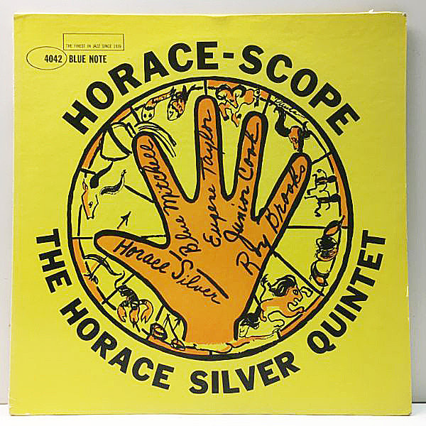 レコードメイン画像：レアな美盤!! MONO 47WEST63rd. 深溝 USオリジナル HORACE SILVER Horace Scope (Blue Note BLP 4042) BLUE MITCHELL, JUNIOR COOK ほか