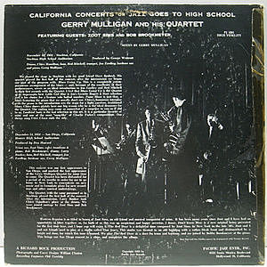 gerry mulligan ＵＳ dgあり盤美 ホール抜けあり GERRY MULLIGAN / California Concerts (LP) / Pacific Jazz