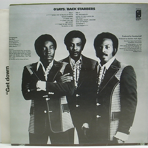 ★ＵＳオリジナル盤他★『ＢＡＲ-ＫＡＹＳ＆バーノン・バーチ』名盤ＬＰ３枚セット O'JAYS / Back Stabbers (LP) / Philadelphia International