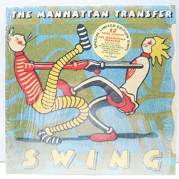 レコードメイン画像：'97年の稀少アナログ【Limited Edition盤】極美品 USオリジナル MANHATTAN TRANSFER Swing (Atlantic) Stephane Grappelli ほか