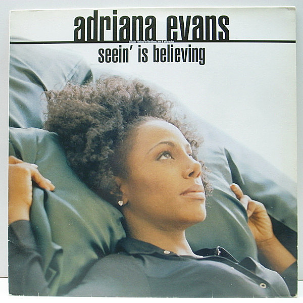 レコードメイン画像：美品!! 12インチ UKオリジナル ADRIANA EVANS Seein' Is Believing ('97 RCA) BLACK BEAN, JERU THE DAMAJA REMIX 他 33RPM. DRED SCOTT