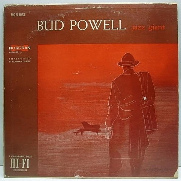 レコードメイン画像：オリジナル!! BUD POWELL Jazz Giant / 黄TP NORGRAN 両溝 MONO