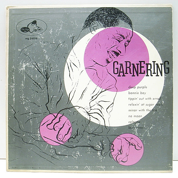 レコードメイン画像：完全オリジナル 10インチ [FLAT, YMG, 大ドラマー, 青刷り] ERROLL GARNER TRIO Garnering (EmArcy MG 26016) ピアノトリオ 珍盤