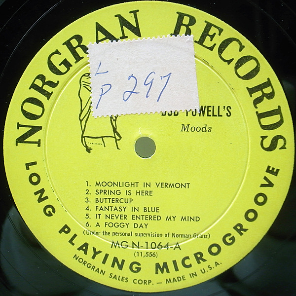 BUD POWELL / Bud Powell's Moods (LP) / Norgran | WAXPEND RECORDS