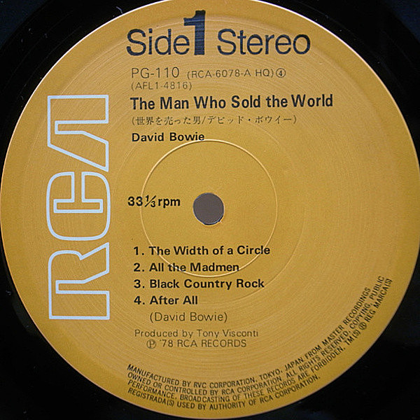 DAVID BOWIE / The Man Who Sold The World (LP) / RCA