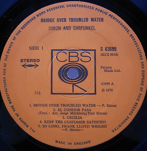 Simon And Garfunkel / Bridge Over Troubled Water （サイモン