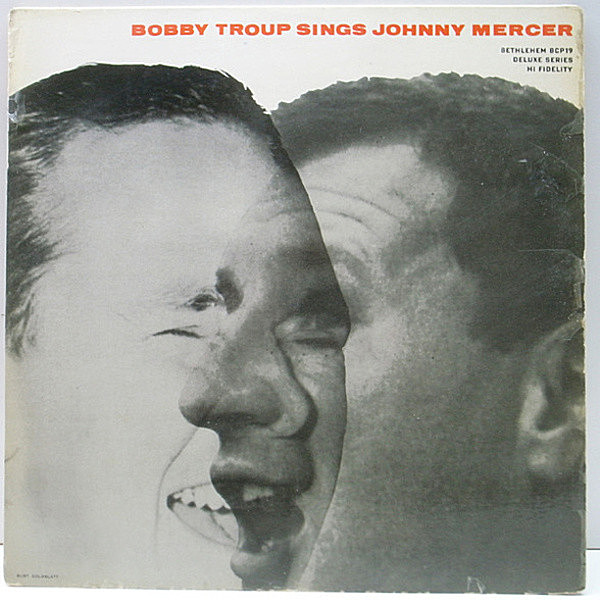 レコードメイン画像：初版 FLAT MONO 1stリーフ 深溝 USオリジナル BOBBY TROUP Sings Johnny Mercer (Bethlehem BCP19) HOWARD ROBERTS ほか