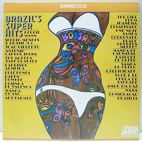 レコードメイン画像：ボサ・ノヴァ名曲・ヒット集！美品 3色ラベル USオリジナル『Brazil's Super Hits』Joao Gilberto, Luiz Bonfa, Antonio Carlos Jobim ほか