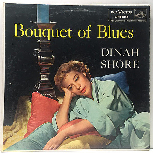 レコードメイン画像：極美盤!! MONO 米 USオリジナル 初版ニッパー 深溝 DINAH SHORE Bouquet Of Blues ('56 RCA Victor) 円熟味に溢れるダイナ・ショアの名盤