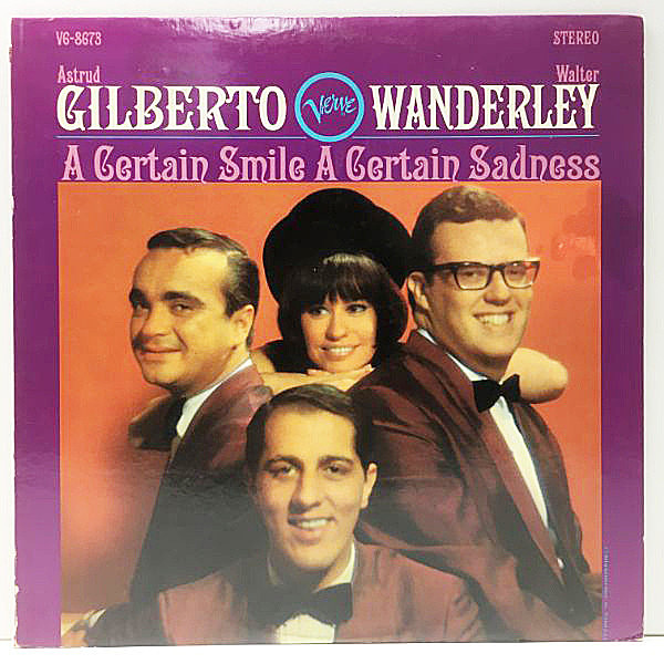 レコードメイン画像：美盤!! VANGELDER刻印 オリジナル ASTRUD GILBERTO WALTER WANDERLEY A Certain Smile A Certain Sadness ('66 Verve) JOAO GILBERTO 参加