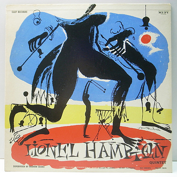 レコードメイン画像：稀少な美品!! MONO 1st Clef 深溝 USオリジナル LIONEL HAMPTON Quintet Album #2 (MG C-642) Oscar Peterson, Buddy DeFranco, Ray Brown