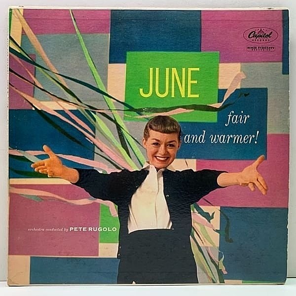 レコードメイン画像：良好盤!! MONO 初版ターコイズ USオリジナル JUNE CHRISTY Fair And Warmer! ('57 Capitol) ジューン・クリスティ 名盤 米 初回 モノラル