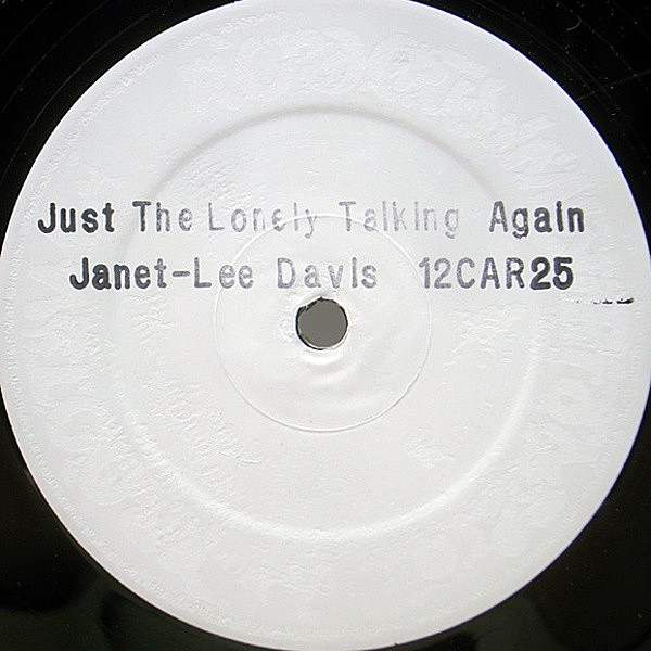 レコードメイン画像：レア MANHATTANS名曲ラヴァーズ・カヴァー 良盤!! UK 12インチ JANET LEE DAVIS Just The Lonely Talking Again (Carla) インスト収録 試聴