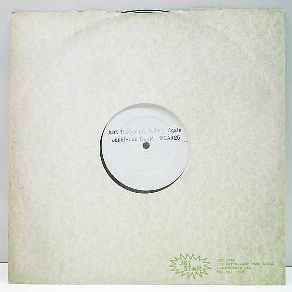 洋楽 JUST THE LONELY TALKING AGAIN Janet Lee Janet Lee Davis – Just The Lonely Talking Again – Vinyl (12