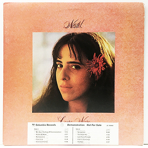 レコードメイン画像：プロモ 良好品!! 初版 JC規格 USオリジナル LAURA NYRO Nested ('78 Columbia) 米シンガー・ソングライター 愛の営み ローラ・ニーロ Lp