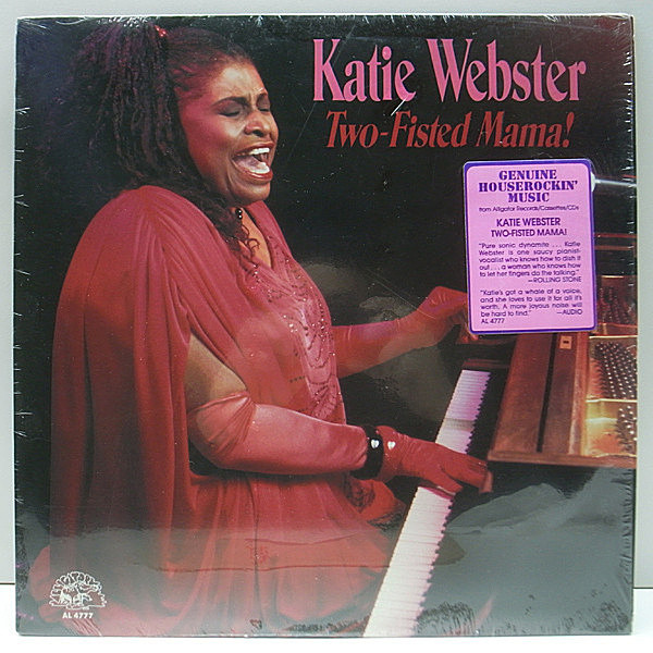 レコードメイン画像：シュリンク美品 '89年 稀少アナログ USオリジナル KATIE WEBSTER Two-Fisted Mama! (Alligator AL 4777) ケティ・ウェブスター LP