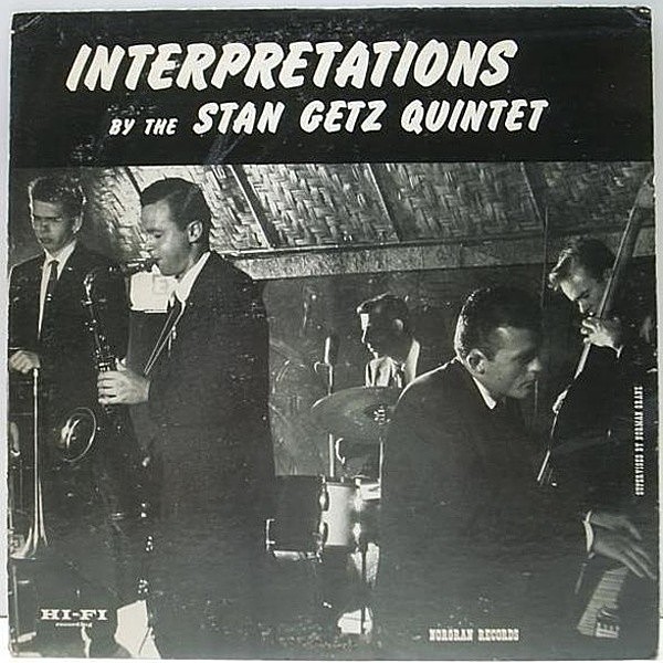 レコードメイン画像：USオリジナル STAN GETZ Interpretations By The Stan Getz Quintet ('54 Norgran MGN 1000) 黄色 大TPラベル 深溝 MONO スタン・ゲッツ