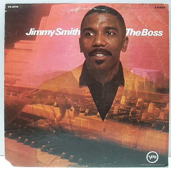 レコードメイン画像：USオリジナル 初版 黒Tラベル JIMMY SMITH The Boss (Verve V6-8770) '69年ライヴ George Benson, Nathan Page, Donald Bailey