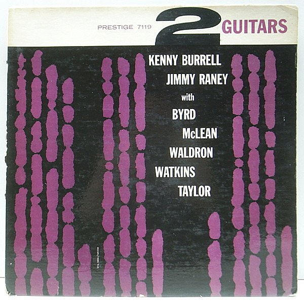 レコードメイン画像：フラット 1st. NYC 深溝 完全オリジナル KENNY BURRELL, JIMMY RANEY 2 Two Guitars (Prestige 7119) Donald Byrd, Jackie Mclean ほか