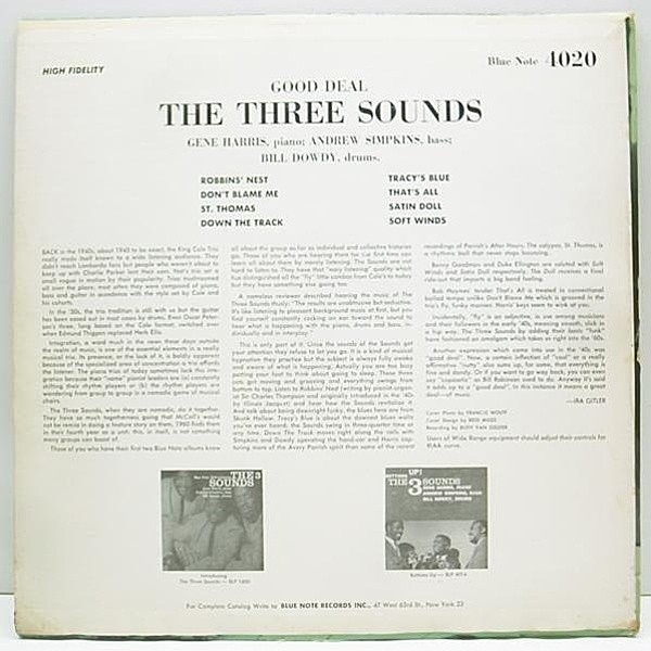 洋楽 The 3 Sounds Good Deal Blue Note 1600 The 3 Sounds – The 3 Sounds – Vinyl (LP, Album + 2 more