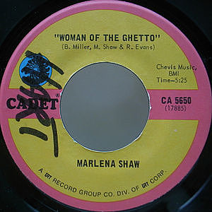 レコード画像：MARLENA SHAW / Woman Of The Ghetto