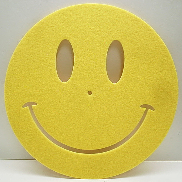 レコードメイン画像：USA / FUNNY SLIPMAT - smile [yellow/イエロー] スリップマット レコード