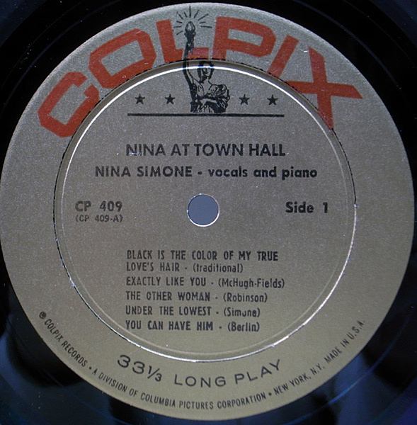 NINA SIMONE / Nina Simone At Town Hall (LP) / Colpix