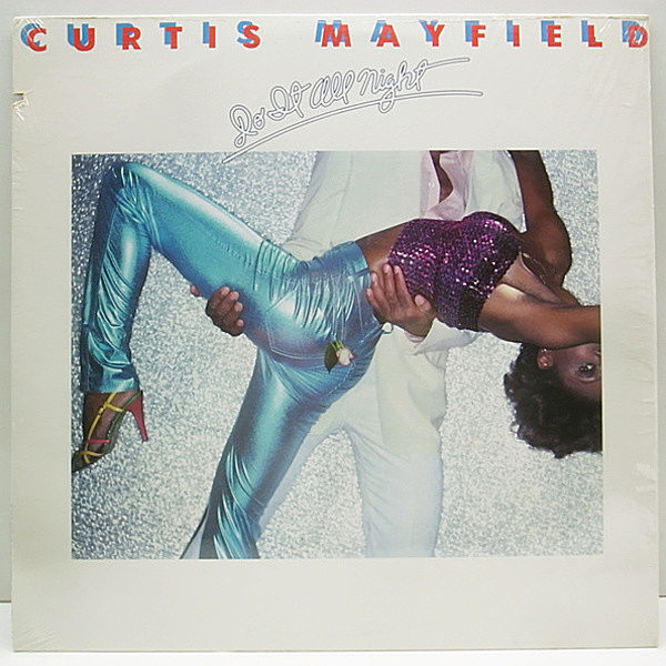 レコードメイン画像：w/shrink 美品 USオリジ LP / CURTIS MAYFIELD Do It All Night