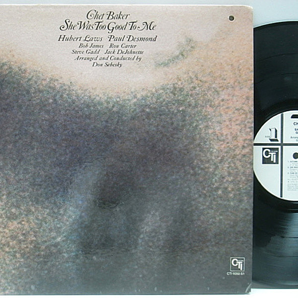 レコードメイン画像：白プロモ 美盤!! VANGELDER刻印 USオリジナル CHET BAKER She Was Too Good To Me ('74 CTI) WHITE PROMO チェット・ベイカー LP