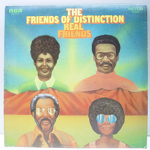 レコードメイン画像：美盤!! USオリジナル FRIENDS OF DISTINCTION Real Friends ('70 RCA) My Mind Is A Camera, Just A Little Lovin' サンプリング LP 試聴