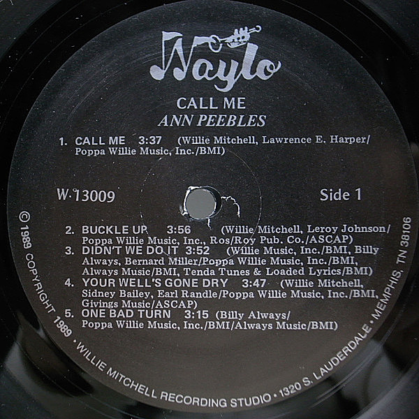 LPレコード【ANN PEEBLES】1978年発売輸入盤USAオリジナル盤 ANN PEEBLES / Call Me (LP) / Waylo | WAXPEND RECORDS