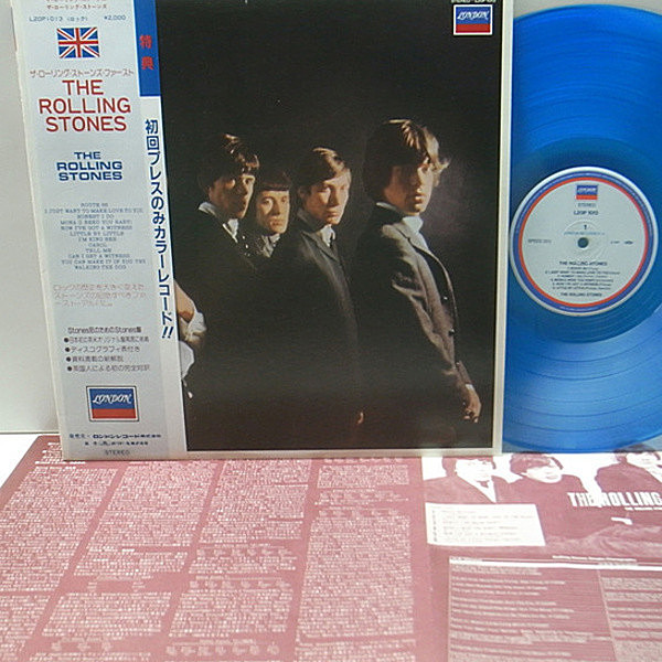 レコードメイン画像：【限定カラー(青)盤】帯付 美品 ROLLING STONES 1st. ローリング・ストーンズ／ファースト (London L20P 1013) 国内 Obi 解説・歌詞シート